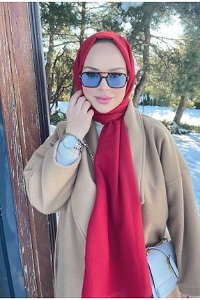 شال صورتی زنانه پنبه ای Helya - کد 278484003