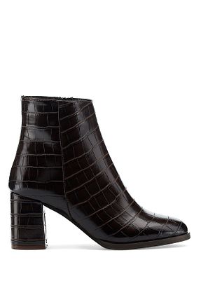 بوت / نیم بوت قهوه ای زنانه چرم مصنوعی Nine West - کد 129401034