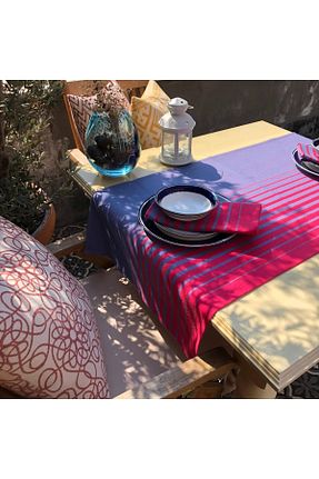 رومیزی صورتی پنبه ای Dost - کد 279261664