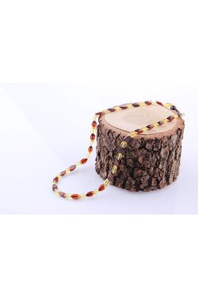 گردنبند جواهر قهوه ای زنانه OSMANLI DEĞERLİ TAŞ - کد 278948024