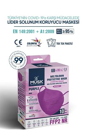 ماسک FFP و N95 بنفش Musk - کد 204853270
