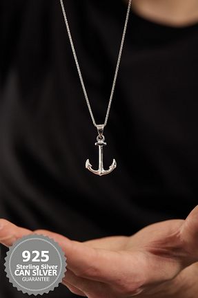 گردنبند نقره مردانه 925 عیار CAN SİLVER - کد 278692532