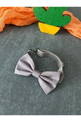 پاپیون طوسی بچه گانه پارچه ای Miniko Butik - کد 279293464