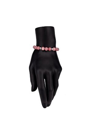 دستبند جواهر صورتی زنانه سنگ طبیعی Padore Accessory - کد 280318795