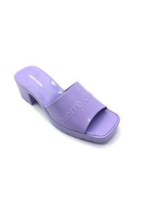 دمپائی بنفش زنانه چرم مصنوعی Pierre Cardin - کد 280280625
