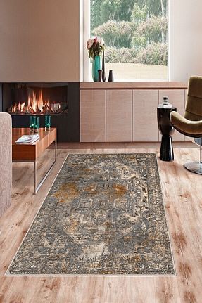 فرش قهوه ای زیره ضد لغزش Pelangi - کد 282164772