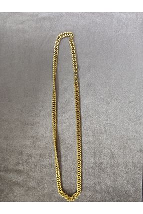 گردنبند استیل ( فولاد ) زرد مردانه استیل (فولاد) Lizz - کد 282441892