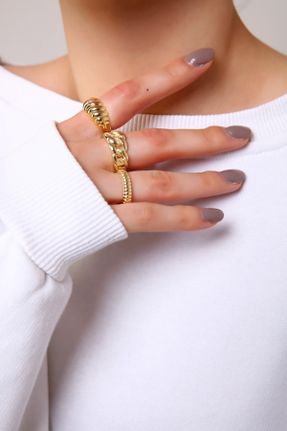 انگشتر جواهر طلائی زنانه پوشش لاکی کد 86234670