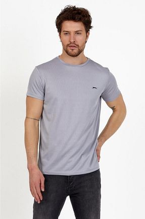 تیشرت اسپرت طوسی مردانه رگولار Slazenger - کد 283148939
