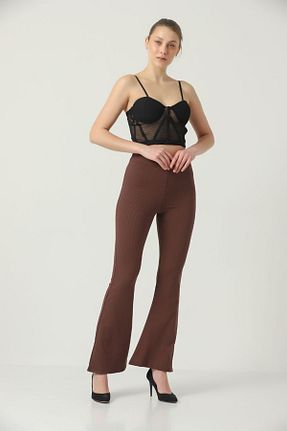 ساق شلواری قهوه ای زنانه بافتنی DynamicLeggings - کد 283415248