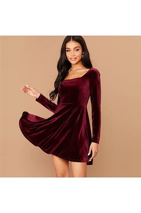 لباس زرشکی زنانه بافتنی Banabu - کد 283306246