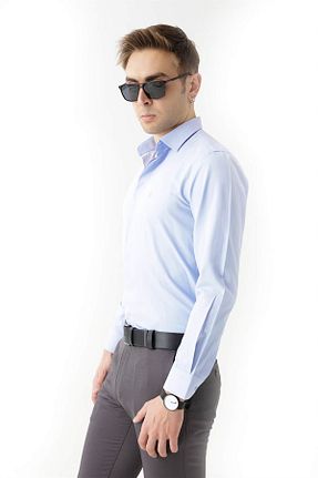 پیراهن نارنجی مردانه رگولار ModaPlaza - کد 53816851