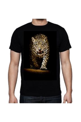 تی شرت مشکی مردانه سایز بزرگ پنبه (نخی) کد 39790406