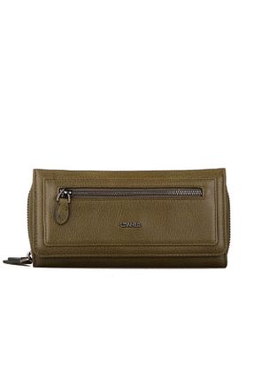 کیف پول سبز زنانه چرم خالص Grande - کد 40773487
