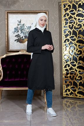 تونیک حجاب مشکی زنانه پنبه ای night blue - کد 40924623