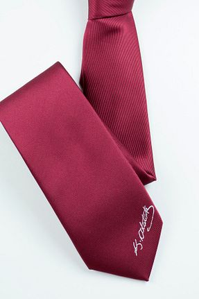 کراوات زرشکی مردانه میکروفیبر Gaffy - کد 149994942