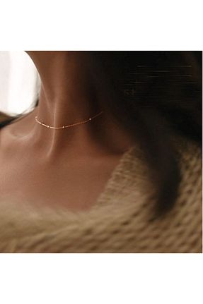 گردنبند نقره صورتی زنانه 925 عیار Erer Gümüş - کد 41027260