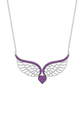 گردنبند نقره سفید زنانه 925 عیار Huarz Gümüş - کد 34410826