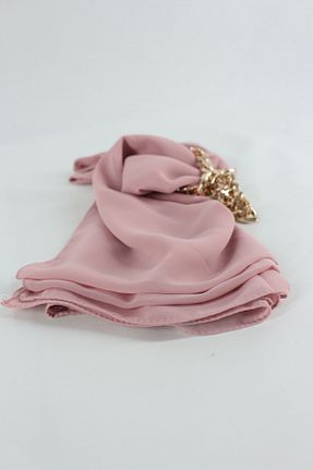 شال صورتی زنانه شیفون Duha Store - کد 41771073