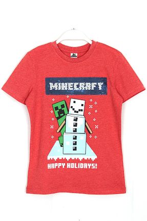 تیشرت قرمز بچه گانه رگولار Minecraft - کد 70354359