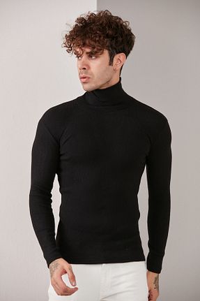 پلیور مشکی مردانه ساده CATSPY - کد 70646822