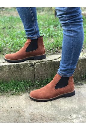 بوت / نیم بوت قهوه ای زنانه جیر MİASHOES - کد 70671698