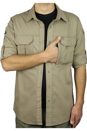 پیراهن سبز مردانه رگولار UNİFORMTÜRK - کد 94574421