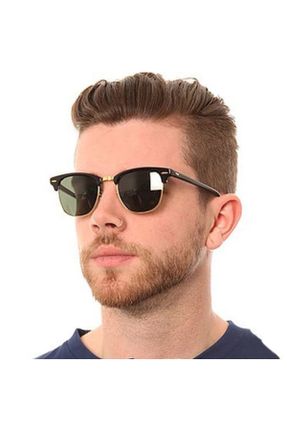 عینک آفتابی زرد مردانه 48 UV400 ترکیبی مات بیضی کد 273957210