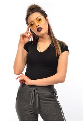 بادی مشکی زنانه یقه هفت ModaPlaza - کد 40574842
