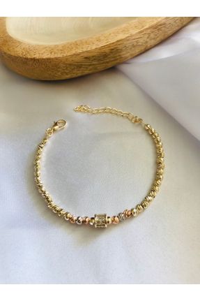 دستبند جواهر طلائی زنانه کد 284660897