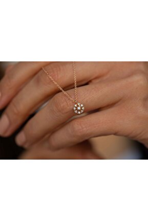 گردنبند الماس صورتی برلیان Reis Kuyumculuk - کد 131741250