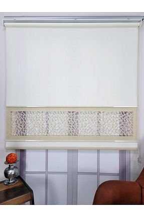 پرده کشوئی سفید کلاسیک Stor BBB - کد 283960106