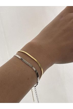 دستبند نقره طلائی زنانه 925 عیار Wind Silver - کد 71573351