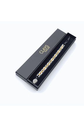 دستبند جواهر طوسی مردانه سنگ طبیعی Clays Jewellery - کد 284022793
