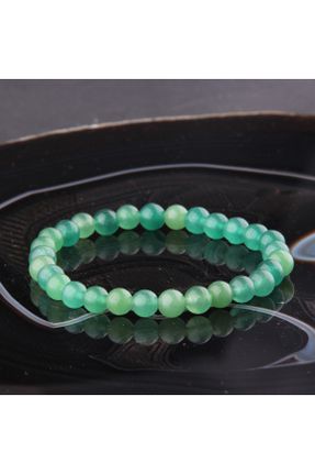 دستبند جواهر سبز زنانه سنگ طبیعی کد 229465357