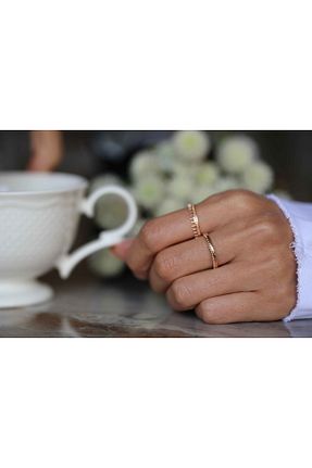 انگشتر طلا زرد زنانه 14 عیار Reis Kuyumculuk - کد 166826779