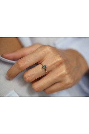 انگشتر طلا صورتی زنانه 14 عیار Reis Kuyumculuk - کد 34966014