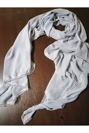 شال طوسی زنانه کرپ eminentsmell - کد 284267757