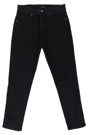 شلوار جین طوسی زنانه پاچه تنگ فاق بلند استاندارد کد 284592799