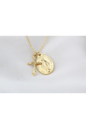 گردنبند نقره زرد زنانه 925 عیار Glorria - کد 284326229