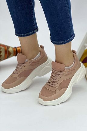 کفش اسنیکر صورتی زنانه بند دار MND - کد 285693728