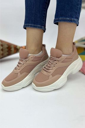 کفش اسنیکر صورتی زنانه بند دار MND - کد 285693728