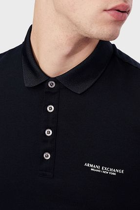 پولوشرت سرمه ای مردانه پنبه ای Armani Exchange - کد 286122314
