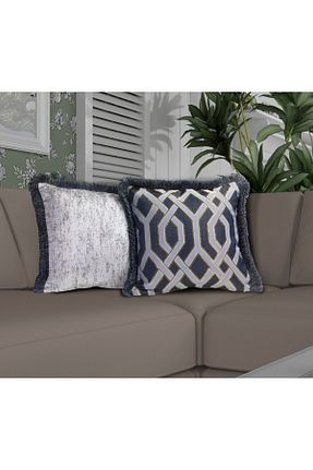 روکش بالش سرمه ای پلی استر MİNİMAL - کد 286500960