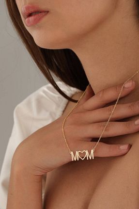 گردنبند نقره طلائی زنانه 925 عیار N!da Jewelry - کد 286320647