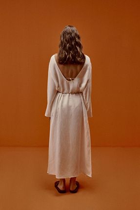 لباس سفید زنانه بافتنی HIP AND HAPPEN - کد 286140971