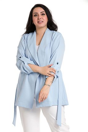 کت سایز بزرگ بژ زنانه پلی استر DISENTIS MODEST - کد 286187625