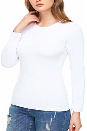 بلوز سفید زنانه ساده asilmoda - کد 286207565