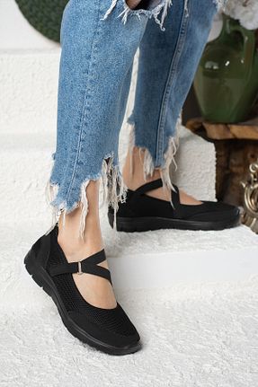 بابت مشکی زنانه پارچه ای İmerShoes - کد 265594377