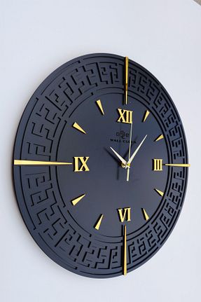ساعت دیواری مشکی 50 * 50 aSSe Tasarım - کد 286832099